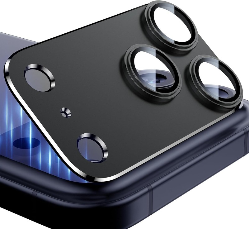 iPhone 17 Pro Max Camera Lens Protector, Aluminum Alloy Metal Case, Tempered Gla