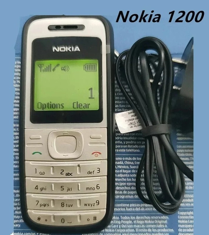 Nokia 1200 BlackUnlocked 2G GSM 900/1800 Good Quality Cellular Phone gallery