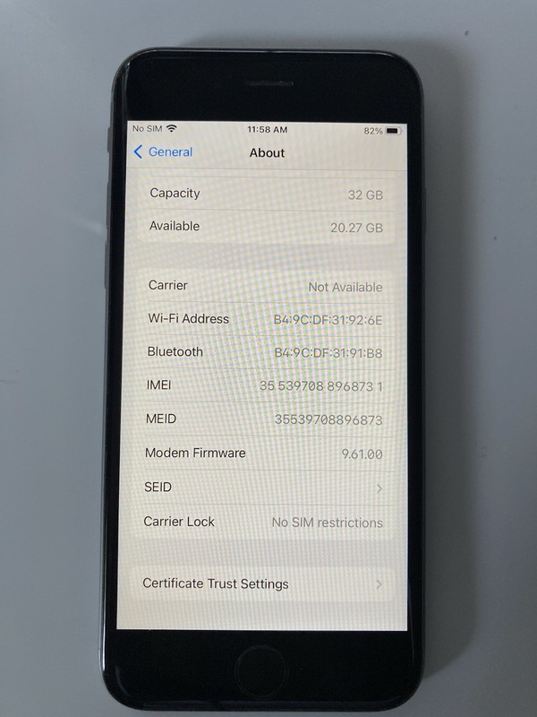 Apple iPhone 6S Unlocked, 32GB, Space Gray, A1688 - Good Condition - READ gallery