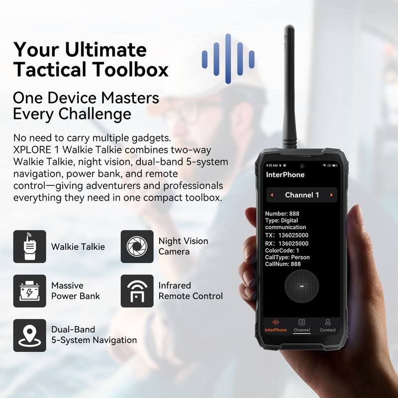 Blackview XPLORE 1 Walkie Talkie 5G Rugged Smartphone 36GB+256GB 6.78" 20000mAh gallery