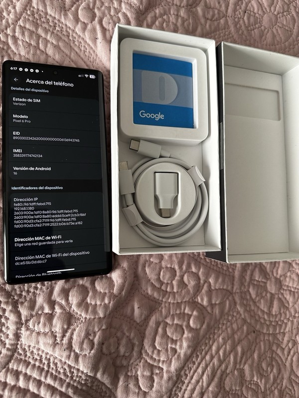 Google Pixel 6 Pro 256GB Black 6.7in 5G unlocked Smartphone w/ Box Accessories gallery