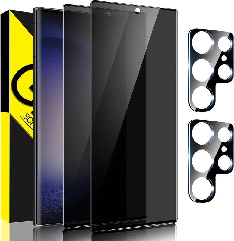 2+2 Screen Protect Galaxy S23 Ultra 3D for Screen and Camera Lens Protector 9H