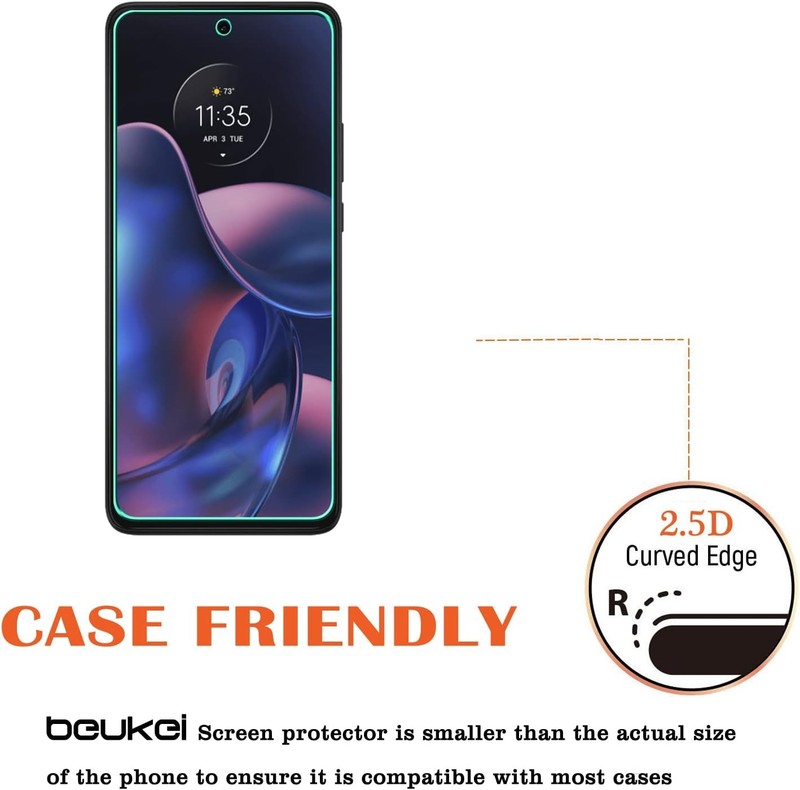 3PCS Screen Protector for Motorola Moto Edge (2022) 6.6 Inch Touch Sensitive Cas gallery