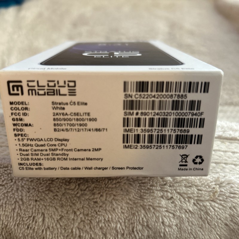 Stratus C5 Elite Cloud Mobile 4G 16GB Black Smartphone, New gallery