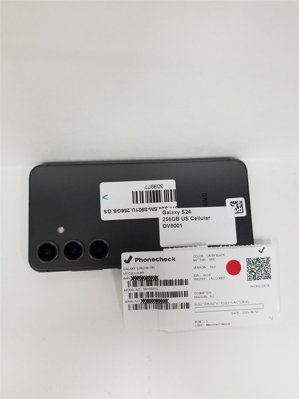 Samsung Galaxy S24 256GB Black SM-S921U (US Cellular) Fully Functional DV9001 gallery