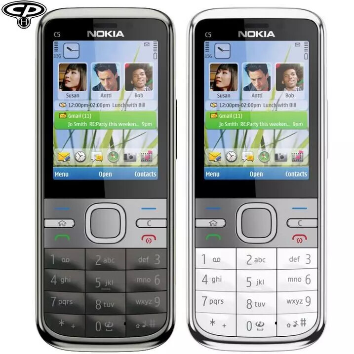Original Nokia C5-00 3MP Bar Style 3G WCDMA Dual Camera Bluetooth Long Stand-by gallery