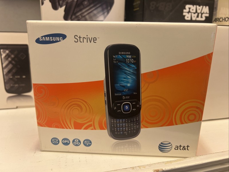New Samsung Strive SGH-A687 Mobile Phone AT&T Hard To Find This Condition