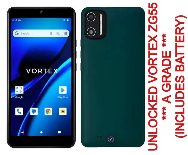 UNLOCKED Vortex ZG55 4G LTE 32GB 3GB 5.5&Prime; Smart Phone + BATTERY *A GRADE*
