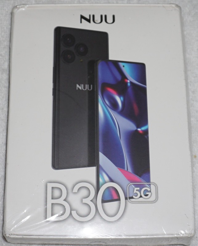 NUU B30 5G GSM Unlocked 8GB RAM 256GB 64MP 6.7&Prime; Black Android Smartphone NEW
