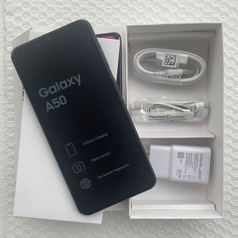 Samsung Galaxy A50 SM-A505F Dual SIM 4+128GB 6.4&Prime;Fingerprint Unlocked Smartphone