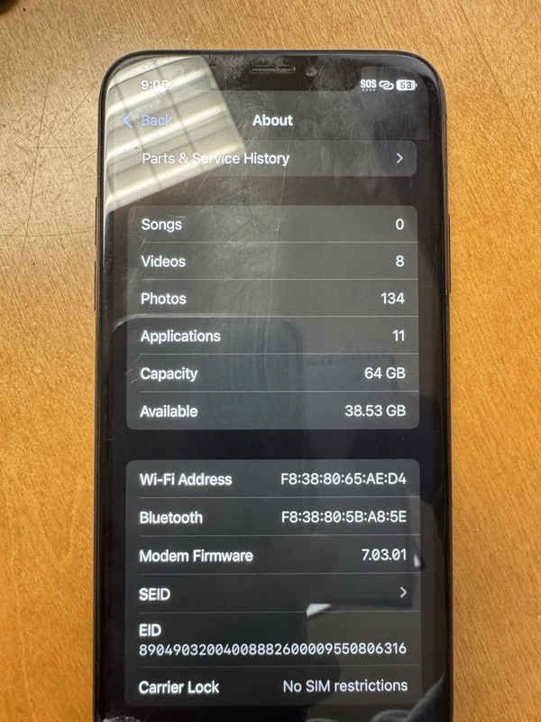 Original Apple Motherboard For iPhone XS 64GB Fully Tested and unlocked