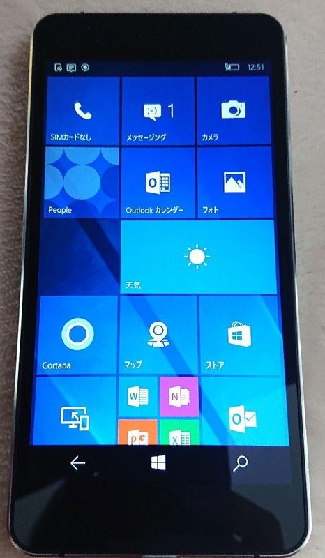 Lenovo 503LV Smartphone Black Windows 10 Mobile SoftBank SIM Unlocked Keitai JP