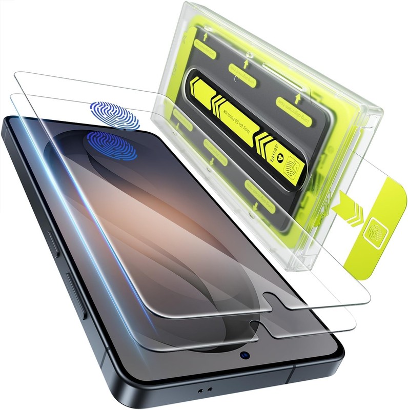 2 Pcs Samsung Galaxy S26 Ultra Screen Protector & 100% Fingerprint Unlock Suppor