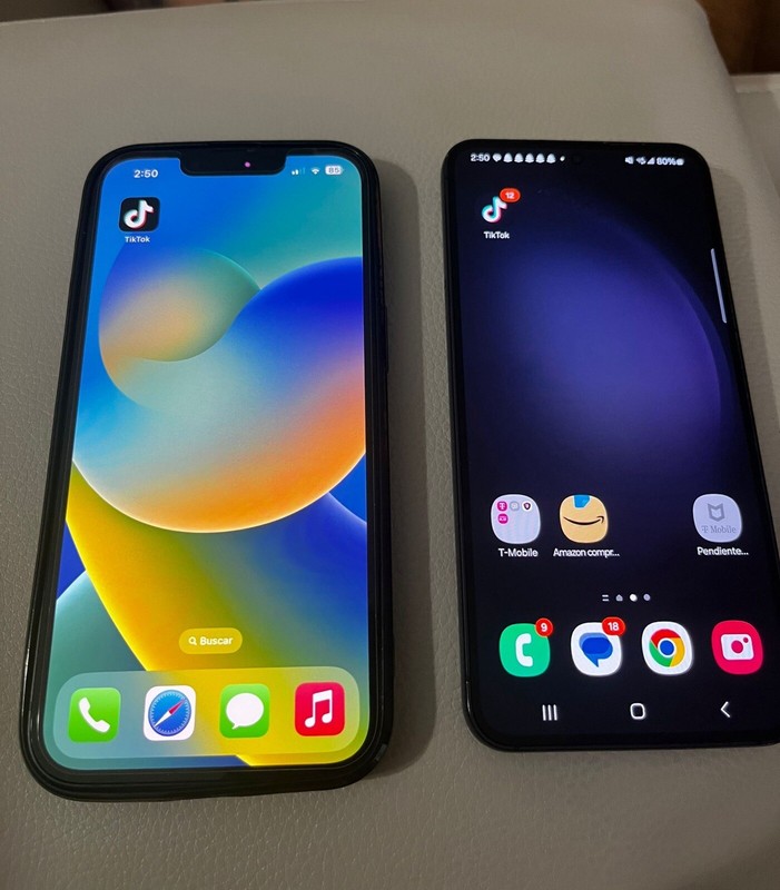 Se Vende Un iPhone 13 Y Un Samsung Galaxy S23 Con La App De Tík Tok En 10000