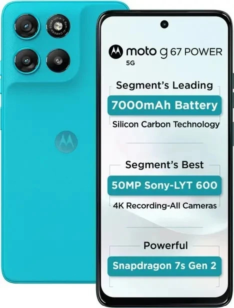 Motorola Moto G67 Power 5G Dual SIM Factory Unlocked Smartphone 8GB RAM 128GB