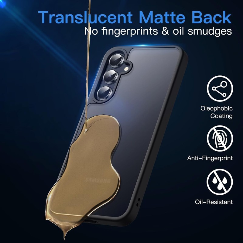 Matte Case for Samsung Galaxy A55 5G, Frosted Translucent Back Protective Cover gallery