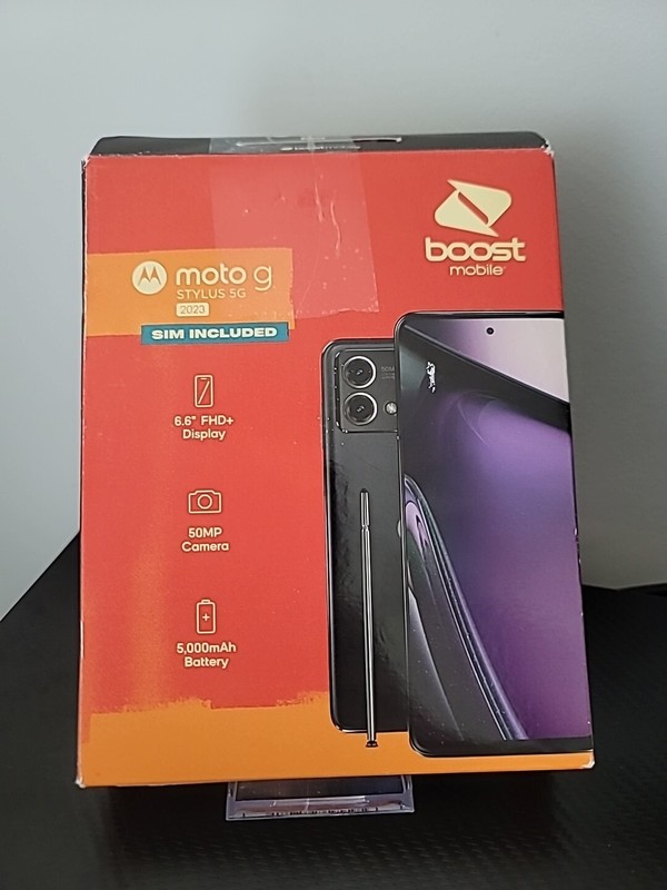 – Moto G Stylus 2023 5G, Black – Boost Mobile Prepaid Smartphone-SEE DESCRIPTION