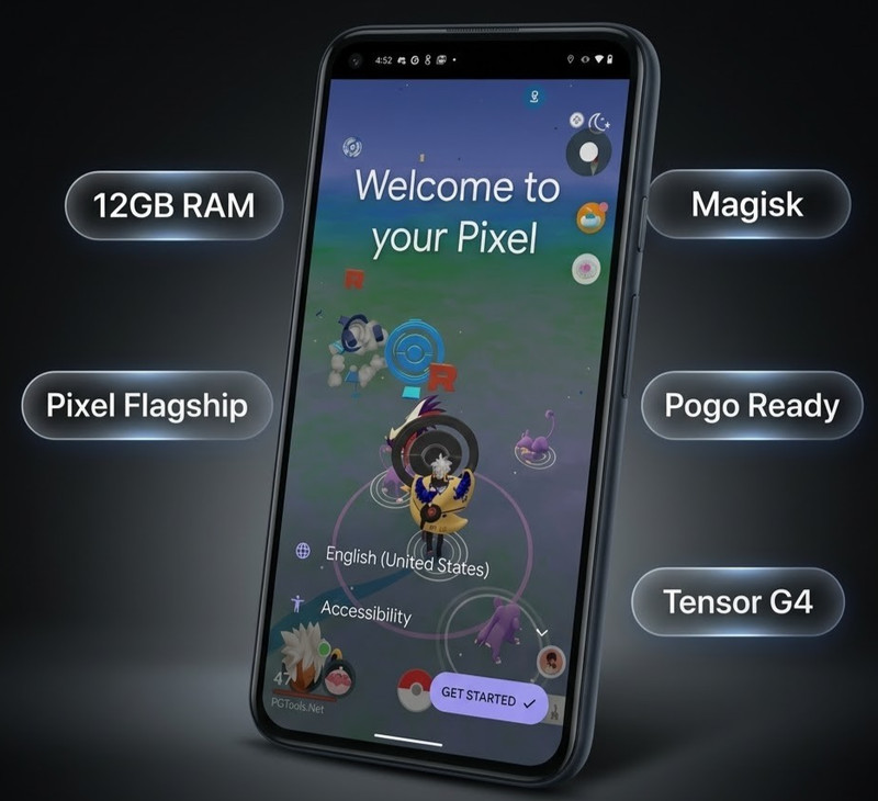 Google Pixel 9 (128GB – 12GB RAM) – Pokemon Go *Location Spoofing Phone*