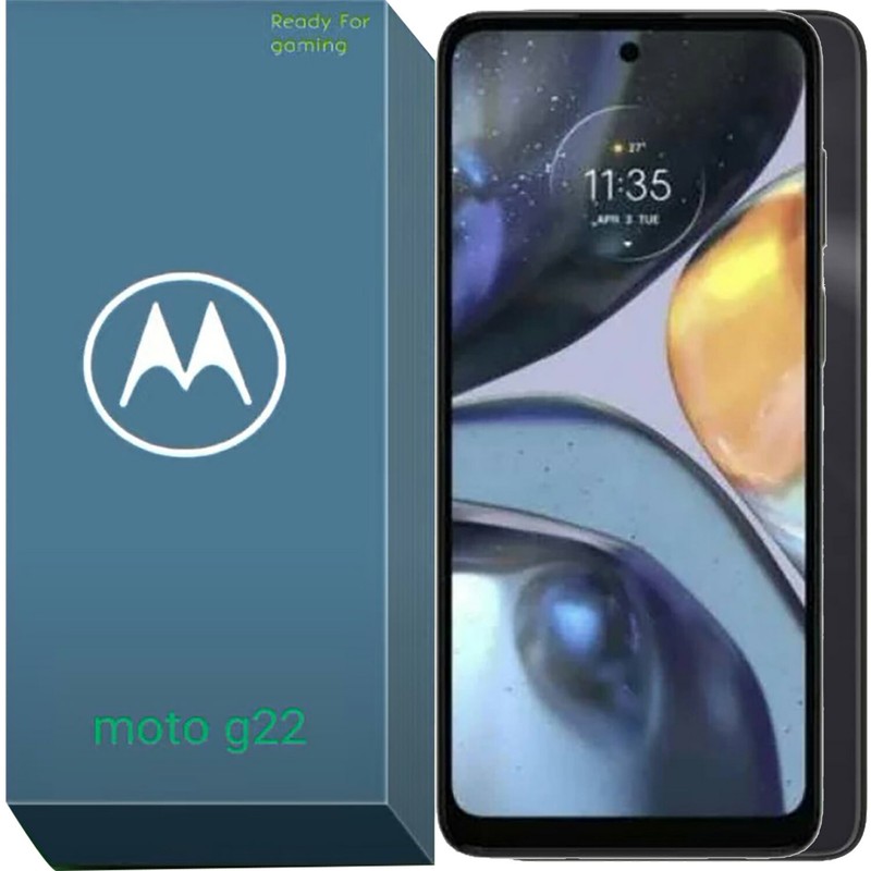 Motorola Moto G22 4G Cosmic Black 128GB + 4GB Dual-SIM Factory Unlocked GSM NEW