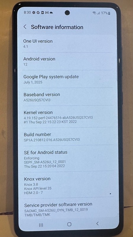 Samsung Galaxy A52 5G - 128 GB Black - Unlocked - **REPAIRED, READ DESCRIPTION** gallery