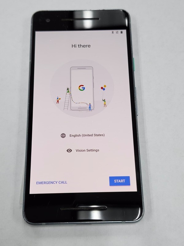 DEFECTIVE – Google Pixel 2 – 64 GB – Blue – Unlocked – G011C – 12537
