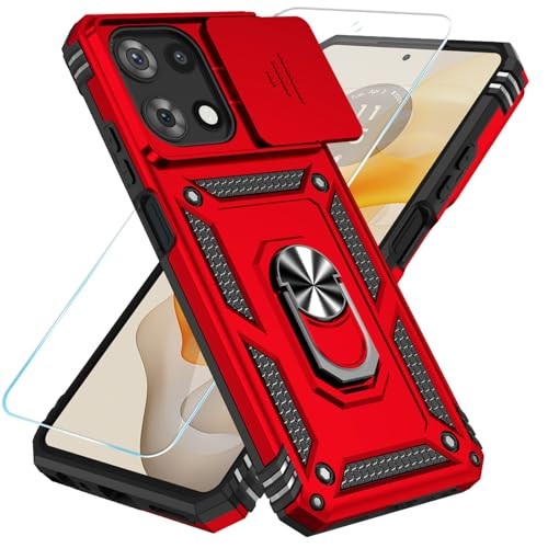 Motorola Moto G 5G 2025/Moto G 5G 2026/Moto G Play 2026 Case Red HD+Kickstand