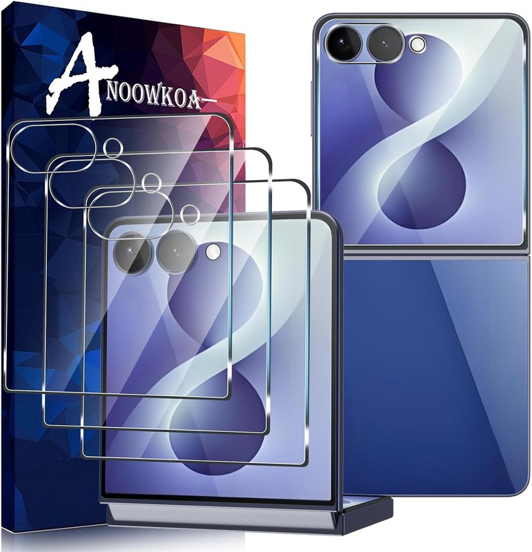 3 Pack Screen Protector for Samsung Galaxy Z Flip 8 – 9H Hardness, Case-Friendly