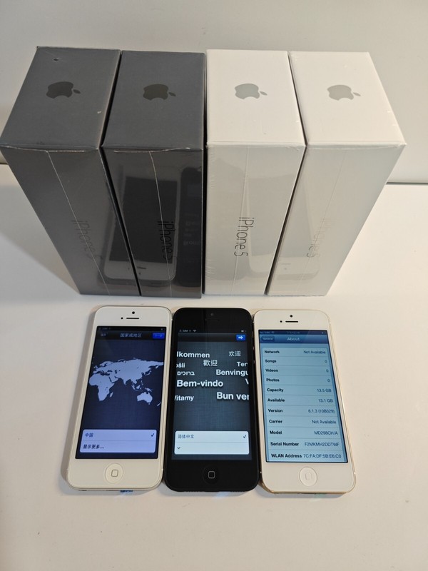 Apple iPhone 5 16GB - Unlocked white black gold Grade A+ Condition IOS SALE BR gallery