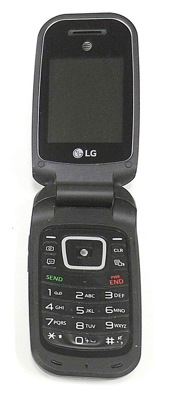 LG True B470 / B 470 - Black and Gray ( AT&T ) Cellular Flip Phone - Bundled gallery