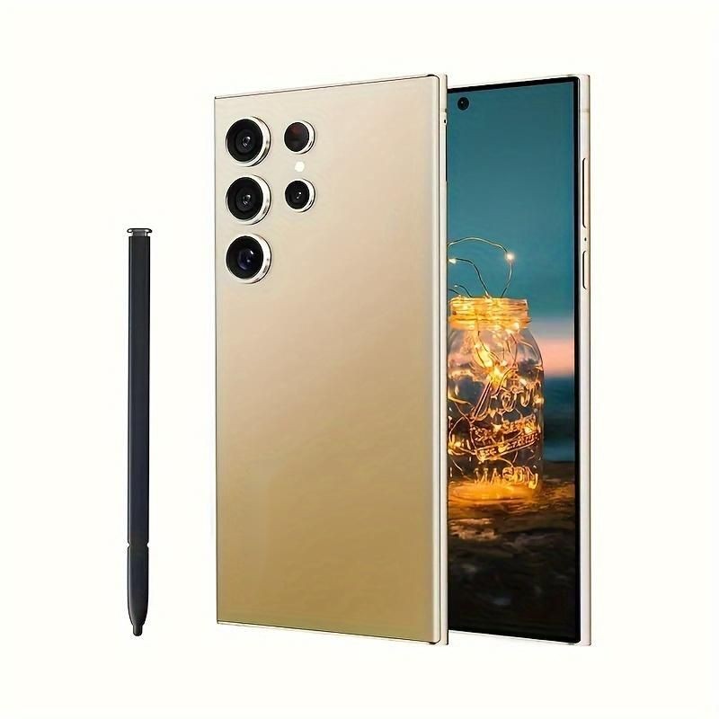 I24 Ultra Android 13 Smartphone 8GB RAM 256GB Unlocked 6.8" HD 6000mAh Gold gallery