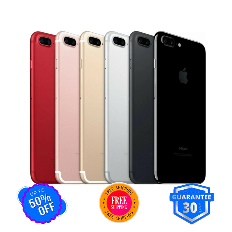 Apple iPhone 7 Plus -32GB 128GB- AT&T Unlocked Verizon iOS 4G Jet Black | Red
