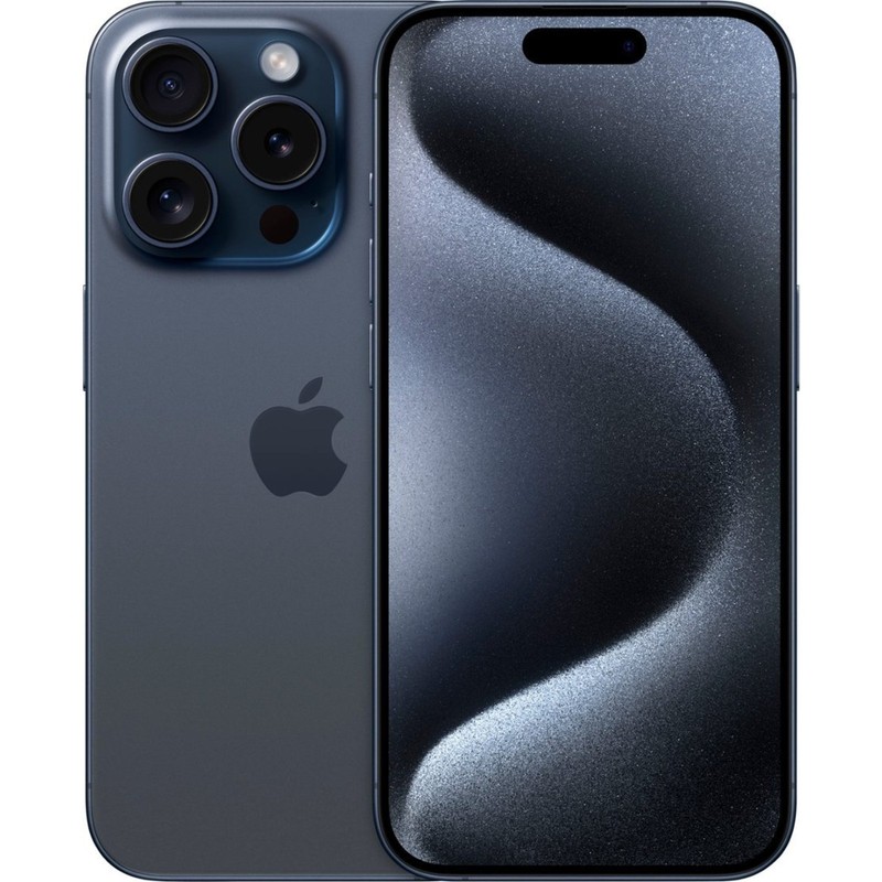 Apple iPhone 15 Pro Max 256GB GSM / CDMA Unlocked Phone – Blue Titanium – Used