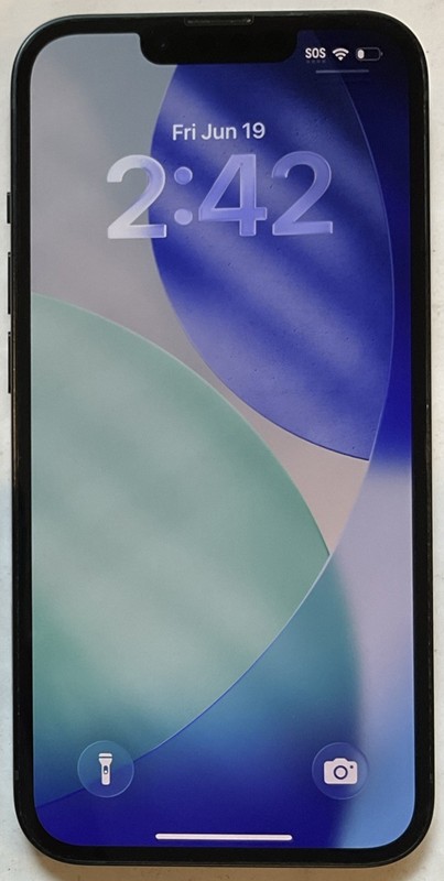NICE USED GSM UNLOCKED MIDNIGHT iPhone 13, 128GB A2482 ML933LL/A, 89% BATTERY