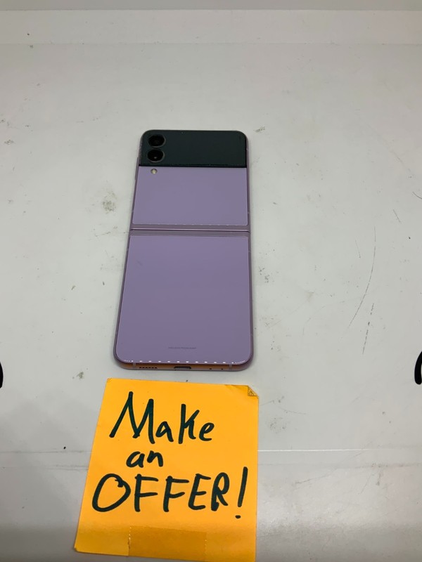 DEFECTIVE - Samsung Galaxy Z Flip3 5G - 128GB - Lavender (Unlocked) SM-F711U1 gallery