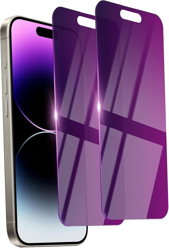 2PCS Privacy Screen Protector & Anti-Spy for iPhone 14 Pro Max 6.7 Inch Full Cov