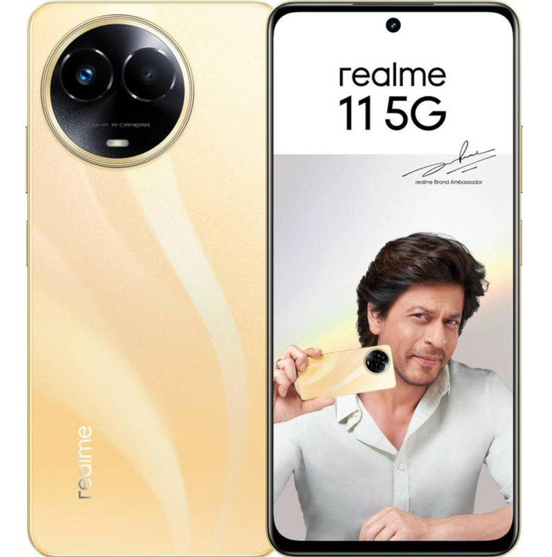 Realme 11 5G Glory Gold – 8GB RAM – 256GB ROM – Global – Unlocked – NEW SEALED