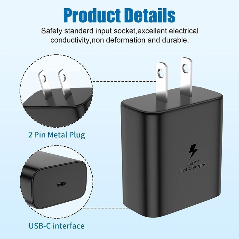 45W Wall Adapter Fast Power Phone Charging Cord For Samsung Galaxy S22 S23 S24+A gallery