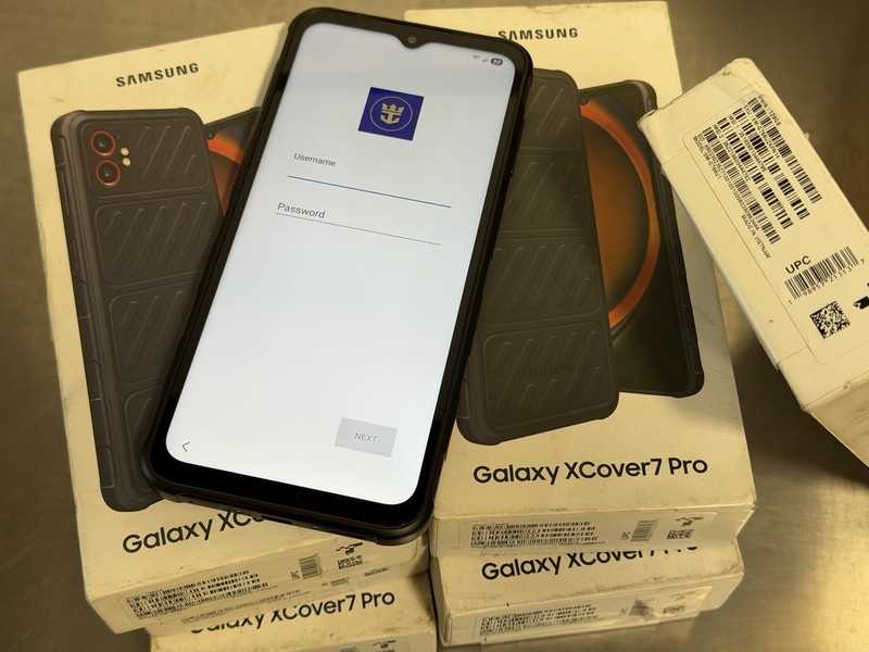 Lot of 7! Samsung Galaxy XCover7 Pro – 128GB – Black – FOR PARTS