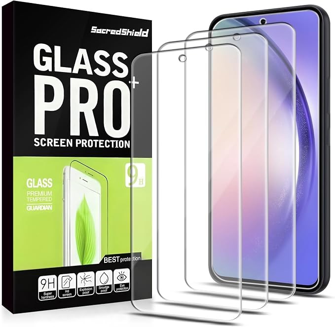3+3 Pack Screen Protector & Camera Lens Protector for Samsung Galaxy A54 5G Temp