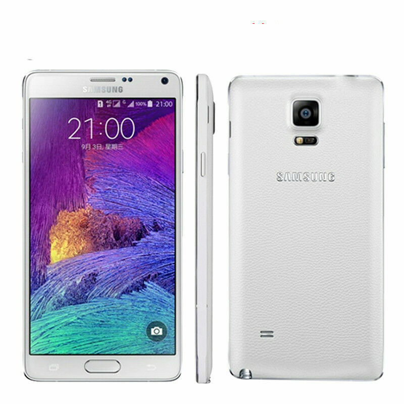 Original Samsung Galaxy Note 4 N910A 32G 5.7&Prime; ATT UNLOCKED phone Very Good White