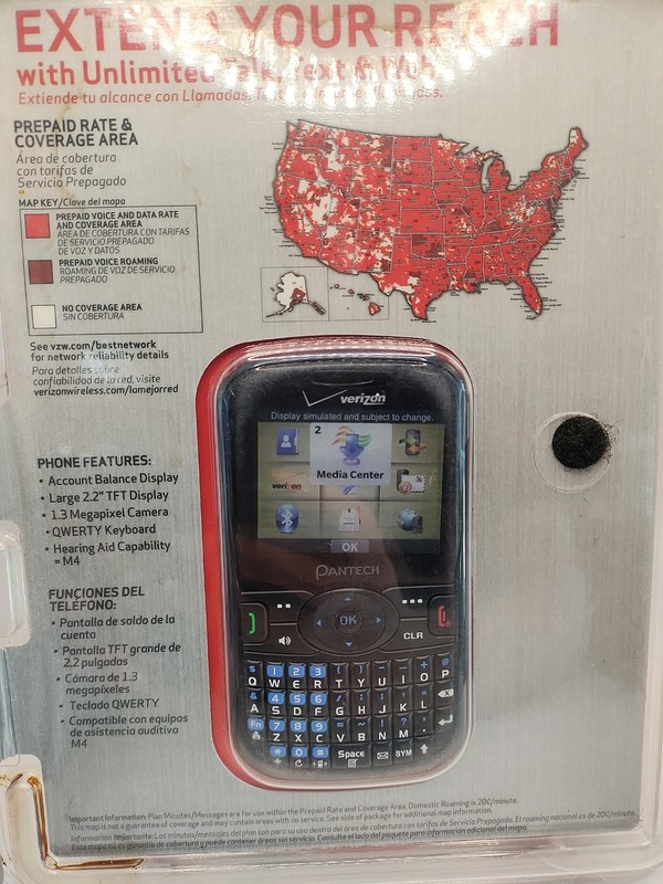 VTG 2011 Pantech TXT8035B Caper Prepaid Phone Verizon gallery