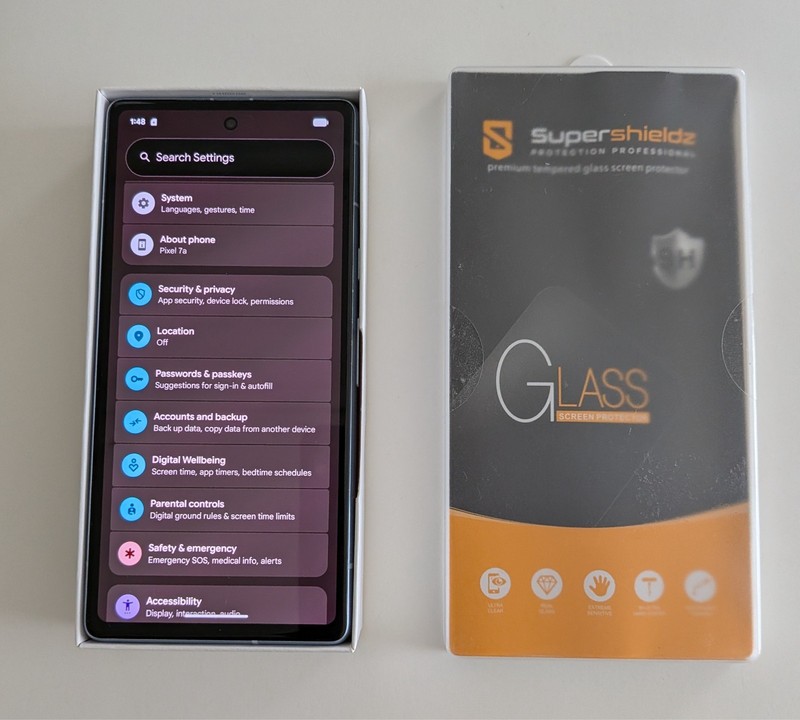 Google Pixel 7a - 128 GB - Sea (Unlocked - open box condition) gallery