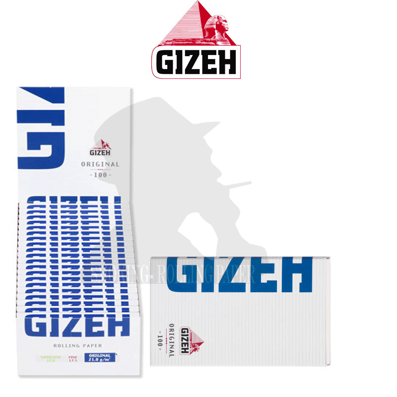 GIZEH Original Blue con magnete Doppie – 20 Libretti – 100 Cartine