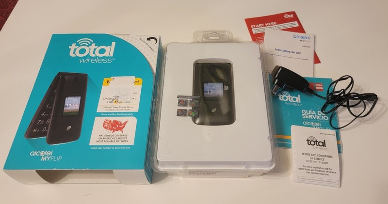 Total Wireless Alcatel MyFlip prepaid cell phone A405DL