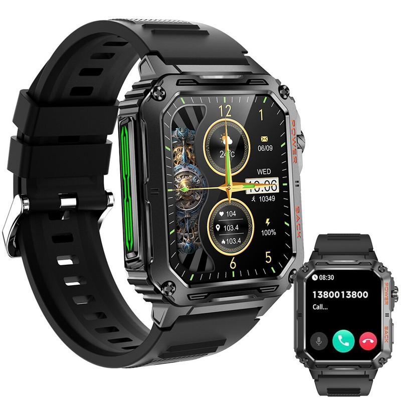 2024 Outdoor Smart Watch Waterproof Smartwatch Bluetooth call For iPhone Samsung