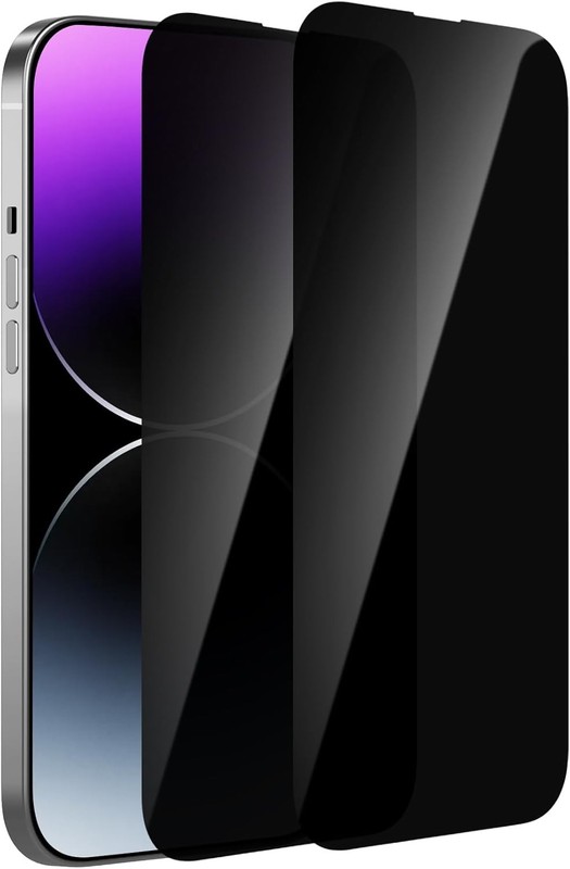 2PCS Privacy Screen Protector & Tempered Glass Film for iPhone 15 Pro Max 6.7 In