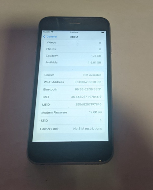 Apple iPhone 6S 128GB(A1633) Space Gray (AT&T Unlocked) Read Below gallery