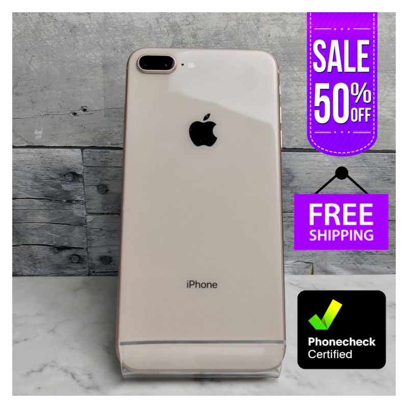 Apple iPhone 8 Plus 64GB Red+Gold Verizon At&t T-Mobile Unlocked Battery Good