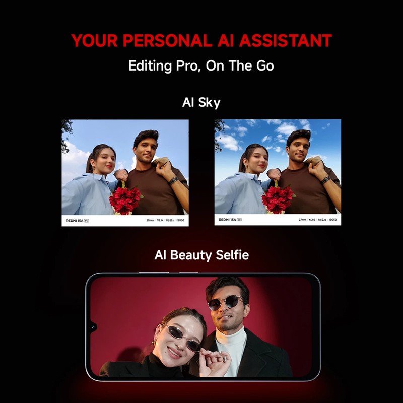 REDMI 15A 5G (Purple, 128 GB 4 GB RAM) T8300 Octa Core Processor Global Version gallery