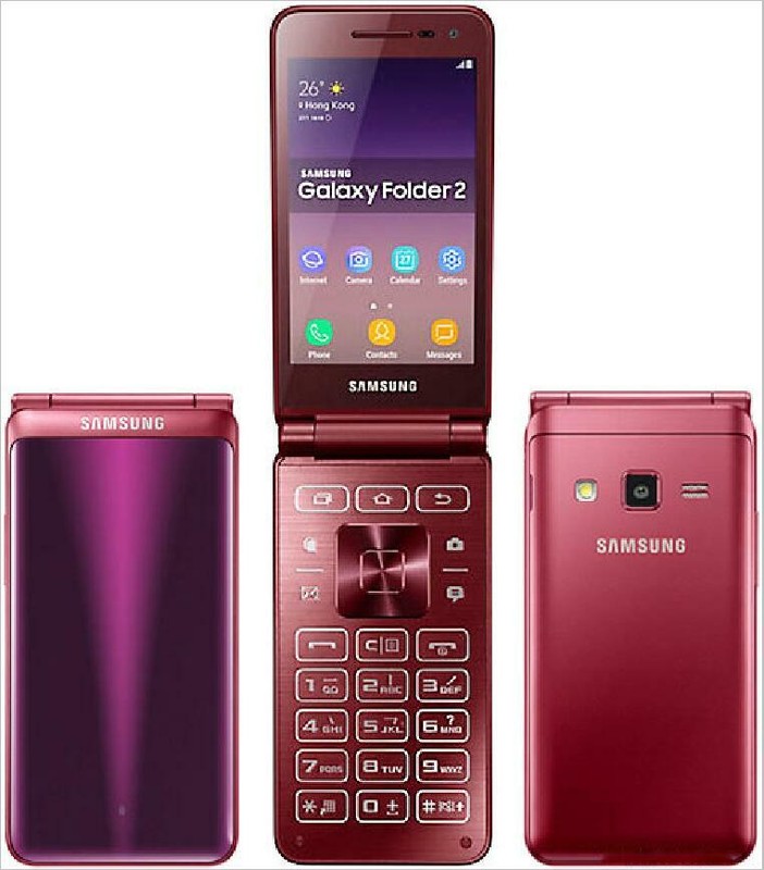 Android Samsung Galaxy Folder 2 SM-G1650 Big Keyboad Dual SIM 4G LTE Flip Phone gallery